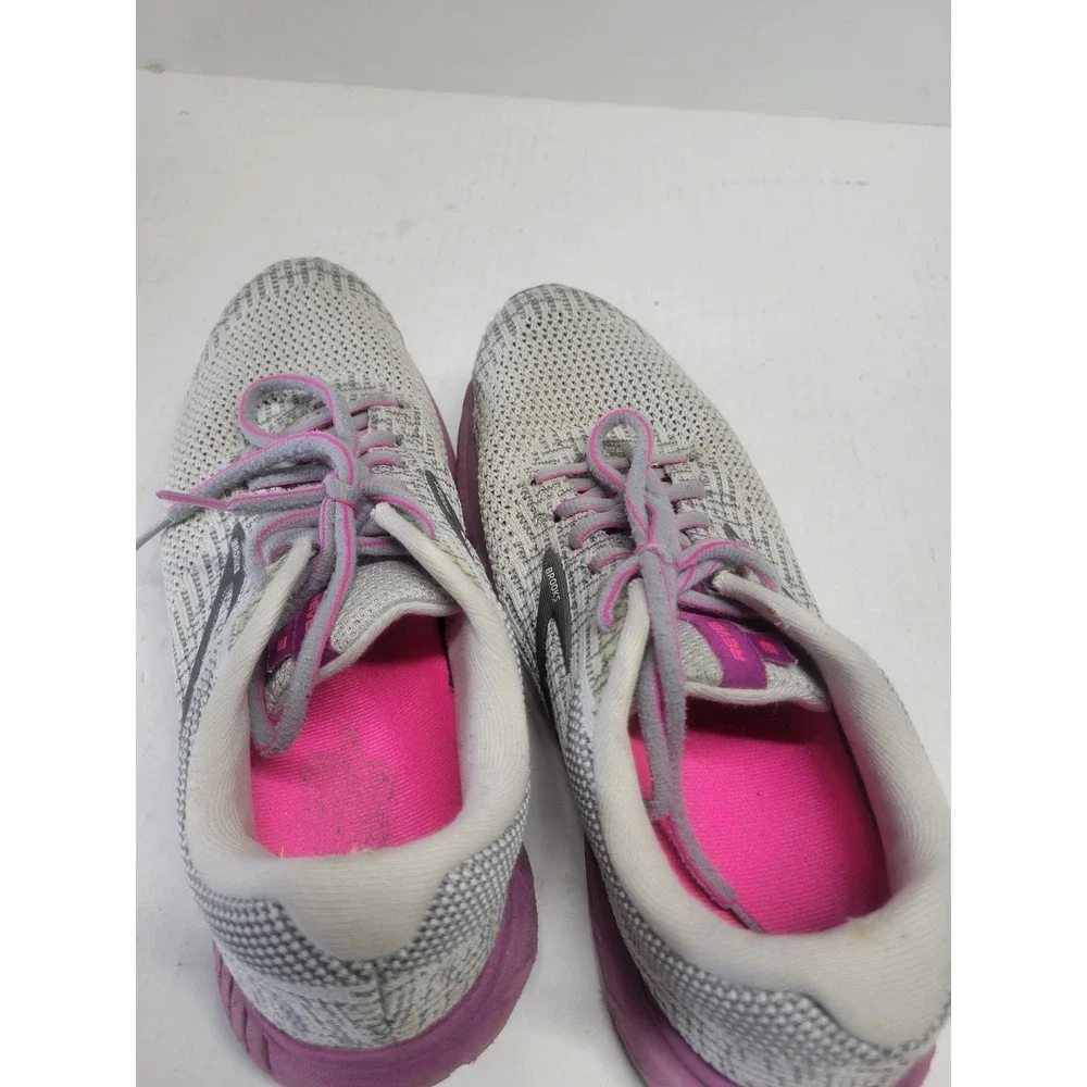 Brooks Revel‎ 2 Womens Running Shoes Grey Pink Knit Mesh Sneakers 1202811B058